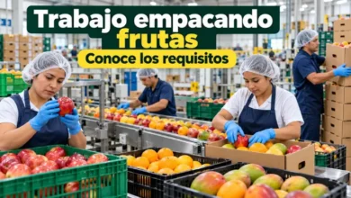 trabajo empacando frutas